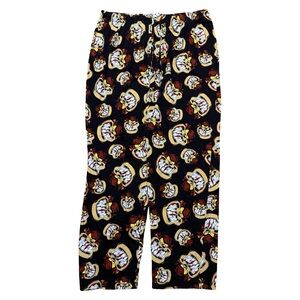 Vintage 90s Looney Tunes Taz All Over Print Cartoon Pajama Pants Size XL